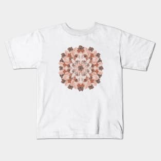 Crystals Succulents Mandala ORANGE Kids T-Shirt